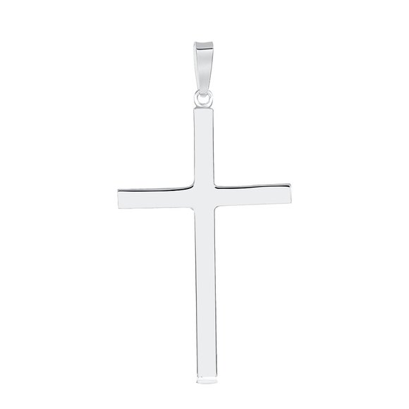 Other - 925 SILVER FLAT CROSS PEND 1.5" LONG